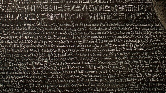 Rosetta Stone, Hieroglyphen