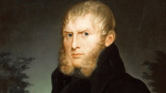 Historisches Porträt des Malers Caspar David Friedrich von Caroline Badua