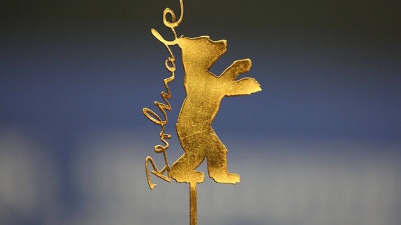 Das goldene Berlinale-Logo.