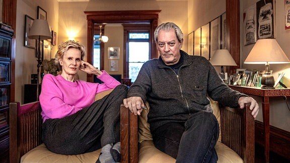 Die Schriftsteller Siri Hustvedt und Paul Auster zu Hause in Brooklyn.