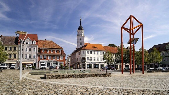 Der Marktplatz von Bischofswerda