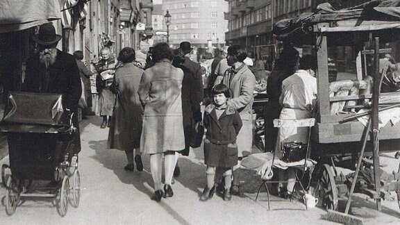 Straßenszene Grenadierstraße 1930er Jahre