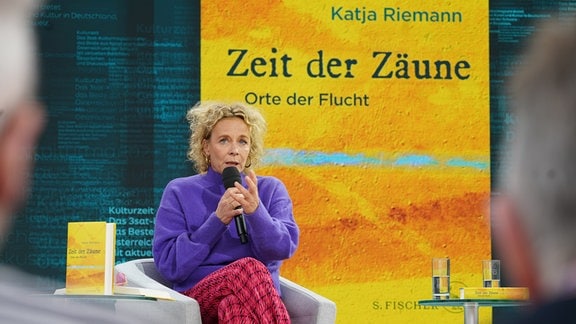 Katja Riemann auf der ARD-ZDF-3Sat Literaturbühne