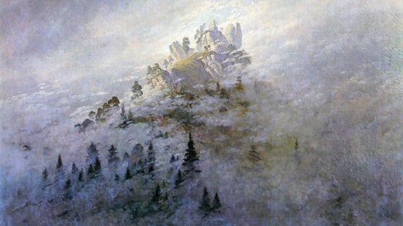 Das Gemälde Morgennebel im Gebirge.