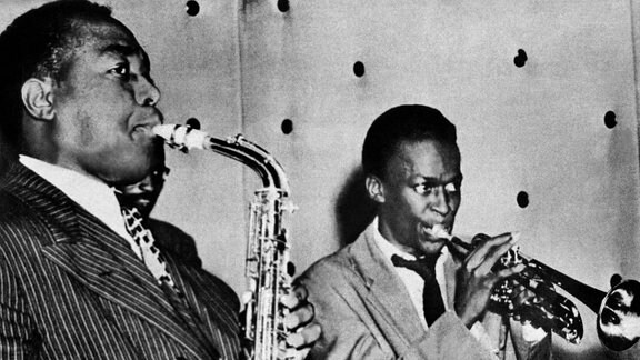 Charlie Parker und Miles Davis