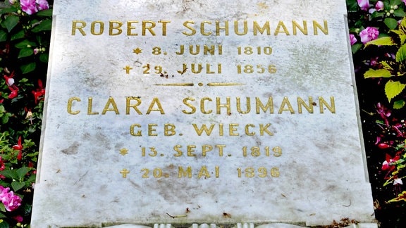 Grab von Robert und Clara Schumann