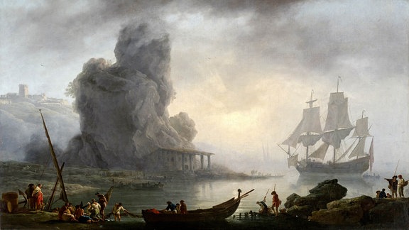 Claude Joseph Vernet: "Italienischer Seehafen" (um 1750/60) 