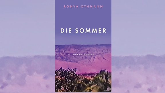 Das Buchcover ist ein violett eingefärbtes Foto einer Wüstenlandschaft.