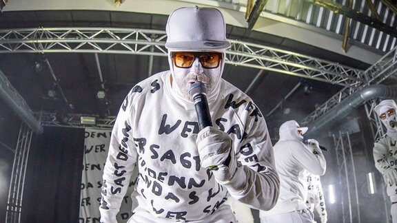 Deichkind Hamburger Hip-Hop- und Electropunk-Formation Deichkind aus Hamburg im Stuttgarter Wizemann