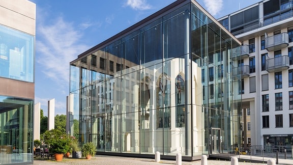 Außenansicht vom DenkRaum Sophienkirche nahe Postplatz, Dresden