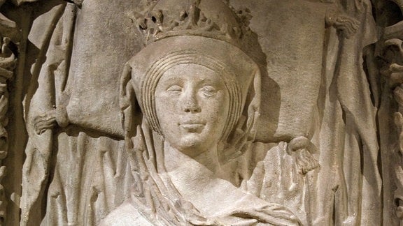 Eine Statue der Editha.