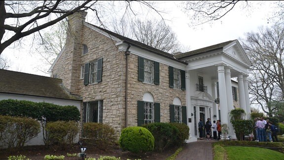 Das Wohnhaus von Elvis Presley auf seinem früheren Anwesen Graceland