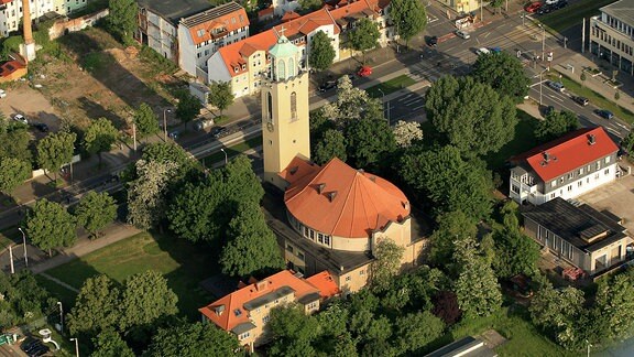Luftbild von Erfurt 