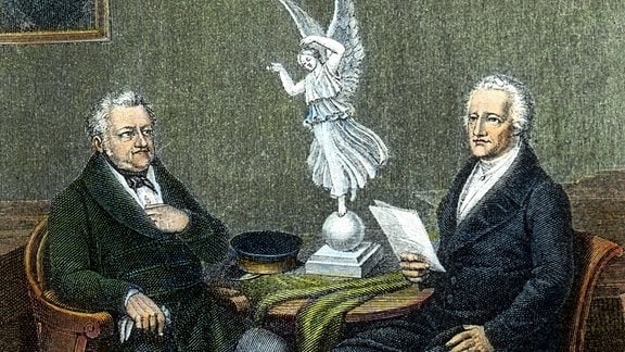 Herzog Karl August und Goethe