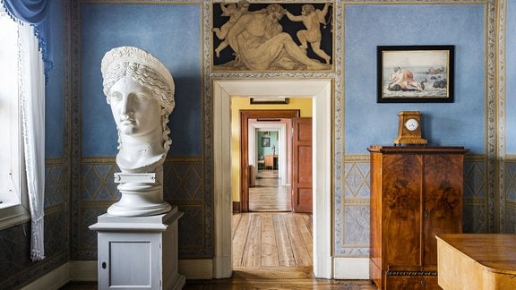 Juno-Zimmer und Durchgang in Goethes Wohnhaus