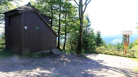 Das Goethehäuschen auf dem Kickelhahn.