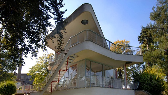 Ein 1932 von Architekt Hans Scharoun gebautes Einfamilienhaus in Löbau