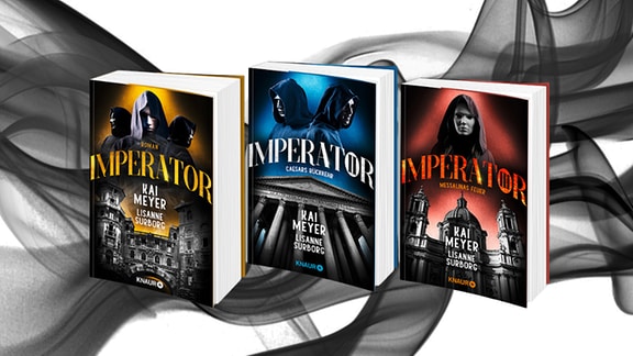 Die drei Bücher der Fantasy- und Krimireihe "Imperator"