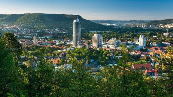 Eine Stadtansicht von Jena.