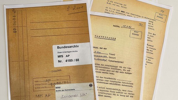 Stasi-Akte von Atomspion Klaus Fuchs.