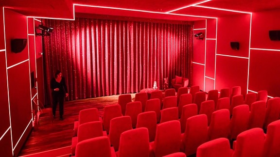 Einer der neuen Kinosäle vom Kino delphi Lux