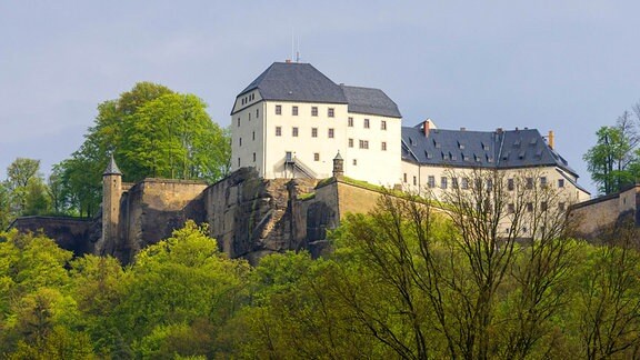 Festung Königstein im Frühling