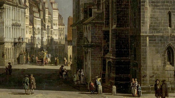 Historischen Gemälde der Dresdener Kreuzkirche, Bellotto