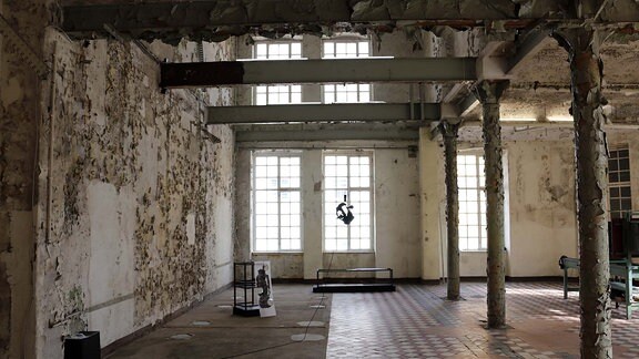 alte verlassene Nudelfabrik in Zeitz als Atelier für Kunstschaffende