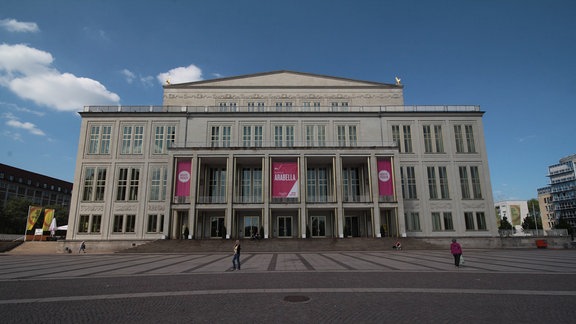 Blick auf das Leipziger Opernhaus