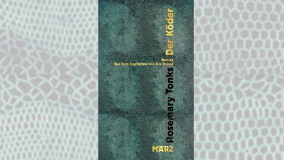 Das Cover des Buches "Der Köder" in grüner Schlangenoptik