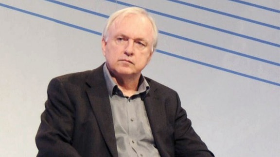 Der Autor Hans-Ulrich Treichel auf der Frankfurter Buchmesse.