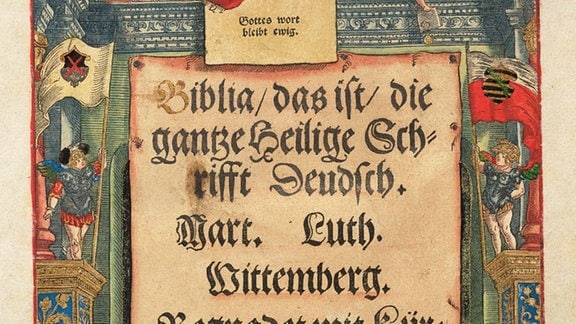 Bibel von Martin Luther aus dem Jahr 1534  - Titelblatt