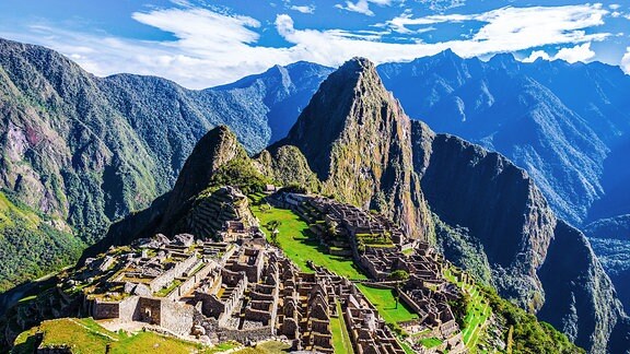 Die alte Inkastadt Machu Picchu. 