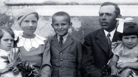 Max Grünwald mit seiner Familie