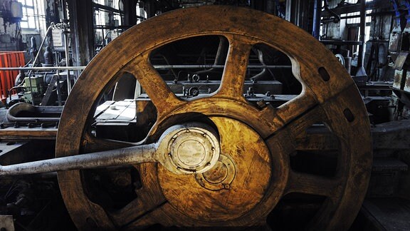 Maschinen in der historischen Brikettfabrik Knappenrode