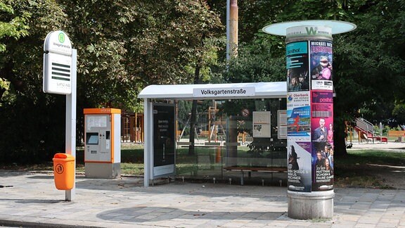Eine Bushaltestelle