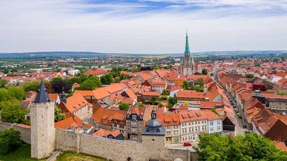 Luftbild von Mühlhausen