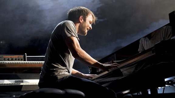 Pianist Nils Frahm am Klavier