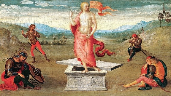 Gemälde - Die Auferstehung von Pietro Perugino.