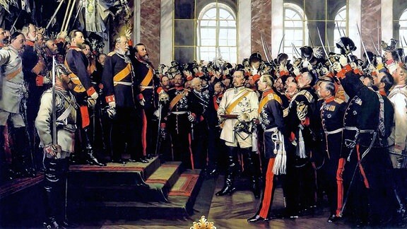 Die Proklamierung des deutschen Kaiserreiches, Anton von Werner, Bismarck, Wilhelm I