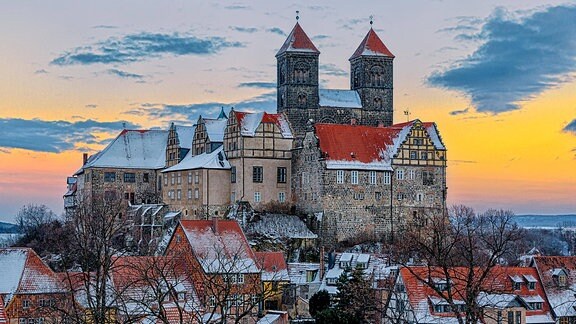 Quedlingburg im Winter.