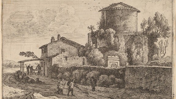 Grabmal an der Via Appia, Herman van Swanevelt