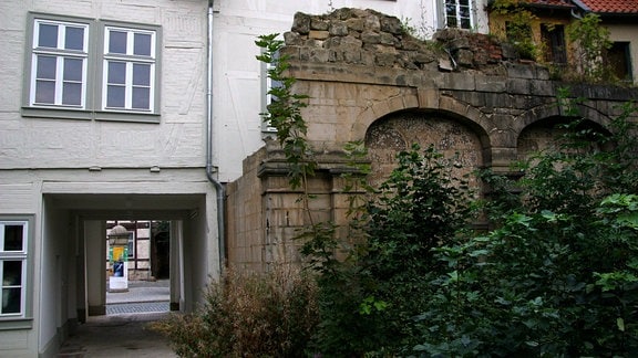 Überreste der Halberstädter Synagoge in der Altstadt von Halberstadt