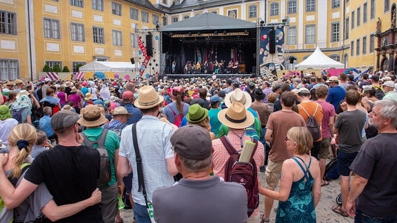 Die Band Sing the Truth beim Rudolstadt-Festival 2019. 