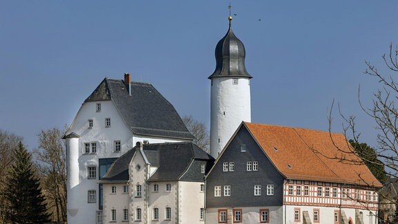 Blick auf Schloss Eisfeld
