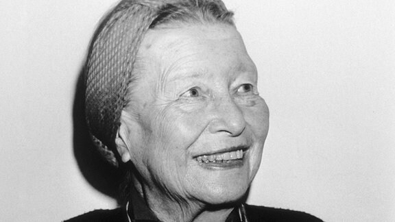 Simone de Beauvoir, ca 1985