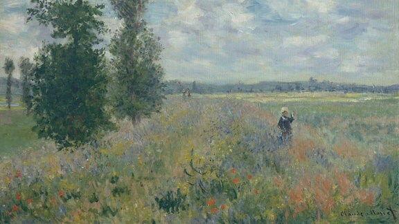 Mohnfelder in der Nähe von Argenteuil, 1875, Öl auf Leinwand.