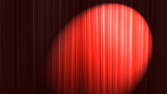ein roter Theater-Vorhang