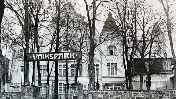 Volkspark Halle, Ansicht Westfassade, 1980