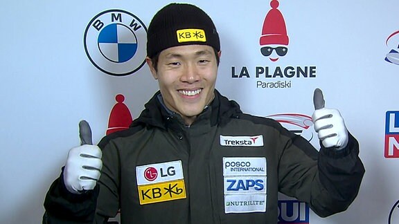 Freude beim Sieger Seuungi Jung aus Südkorea